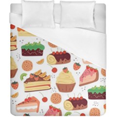 Dessert And Cake For Food Pattern Duvet Cover (california King Size) by Grandong