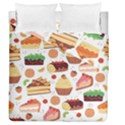 Dessert And Cake For Food Pattern Duvet Cover Double Side (Queen Size) View2