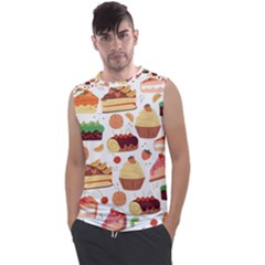 Dessert And Cake For Food Pattern Men s Regular Tank Top by Grandong