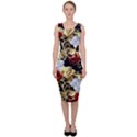 Roses Seamless Pattern Sleeveless Pencil Dress View1