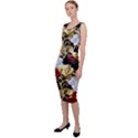 Roses Seamless Pattern Sleeveless Pencil Dress View2