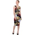 Roses Seamless Pattern Sleeveless Pencil Dress View3