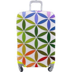 Mandala Rainbow Colorful Luggage Cover (large) by Grandong