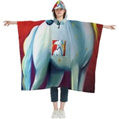 Unicorn Design Women s Hooded Rain Ponchos by Trending