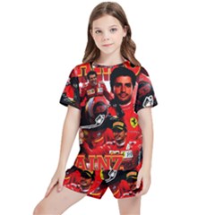 Carlos Sainz Kids  Tee And Sports Shorts Set by Boster123