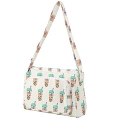 Cute Boba Front Pocket Crossbody Bag