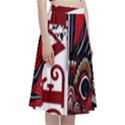 Devil2 A-Line Full Circle Midi Skirt With Pocket View3