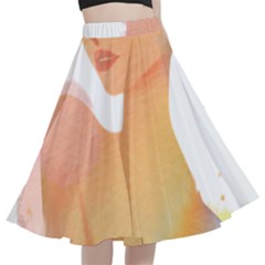 Lady A-line Full Circle Midi Skirt With Pocket by RuuGallery10