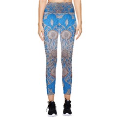 Flower Mandala Pattern Pocket Leggings  by Grandong