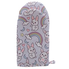 Seamless-pattern-with-cute-rabbit-character Microwave Oven Glove by pakminggu