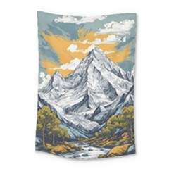 Nature Mountains Landscape Forest Small Tapestry by Ravend