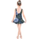 Abstract Floral- Ultra-stead Pantone Fabric Kids  Skater Dress Swimsuit View2