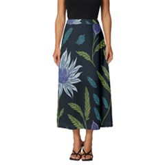 Abstract Floral- Ultra-stead Pantone Fabric Classic Midi Chiffon Skirt by shoopshirt