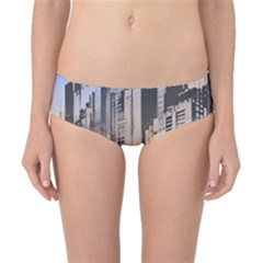 Building City Urban Path Road Skyline Classic Bikini Bottoms by uniart180623