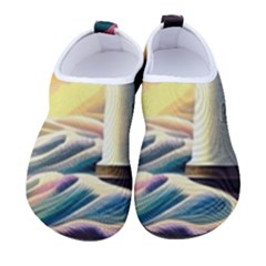 Lighthouse Colorful Abstract Art Kids  Sock-style Water Shoes by uniart180623