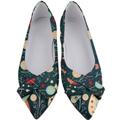 Christmas Tree Pattern Women s Bow Heels by pakminggu