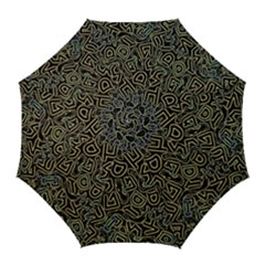 Pattern Abstract Runes Graphic Golf Umbrellas by pakminggu