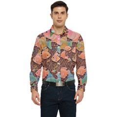 Tropical Fish Men s Long Sleeve Pocket Shirt  by uniart180623