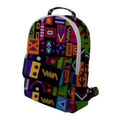 Abstract A Colorful Modern Illustration--- Flap Pocket Backpack (large) by Bedest