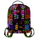 Abstract A Colorful Modern Illustration--- Flap Pocket Backpack (Large) View3