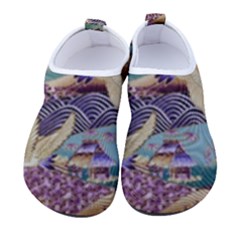 Textile-fabric-cloth-pattern Kids  Sock-style Water Shoes by Bedest