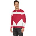 Heart-love-flag-denmark-red-cross Men s Fleece Sweatshirt View2