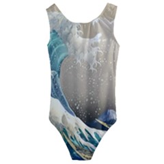 Japanese Wave Kids  Cut-out Back One Piece Swimsuit by Cowasu