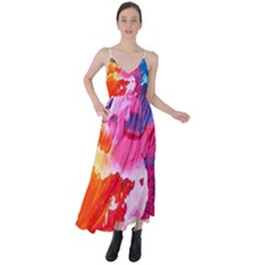 Colorful-100 Tie Back Maxi Dress by nateshop