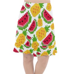 Watermelon -12 Fishtail Chiffon Skirt by nateshop