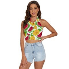 Watermelon -12 Backless Halter Cami Shirt by nateshop