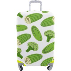 Vegetable Pattern With Composition Broccoli Luggage Cover (large) by pakminggu