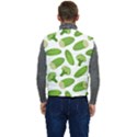 Vegetable Pattern With Composition Broccoli Men s Button Up Puffer Vest	 View4