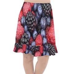 Berries-01 Fishtail Chiffon Skirt by nateshop