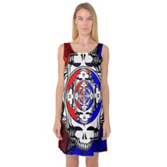 The Grateful Dead Sleeveless Satin Nightdress by Grandong