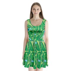 Golf Course Par Golf Course Green Split Back Mini Dress  by Cowasu