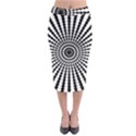 Starburst-sunburst-hypnotic Midi Pencil Skirt View1