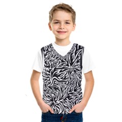 Flame Fire Pattern Digital Art Kids  Basketball Tank Top by Bedest