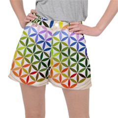 Mandala Rainbow Colorful Women s Ripstop Shorts by Bedest