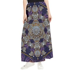 Flowers Of Diamonds In Harmony And Structures Of Love Maxi Chiffon Skirt by pepitasart