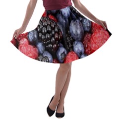 Berries-01 A-line Skater Skirt by nateshop