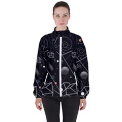 Future Space Aesthetic Math Women s High Neck Windbreaker by pakminggu