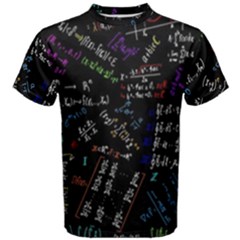 Mathematics  Physics Maths Math Pattern Men s Cotton T-shirt by pakminggu