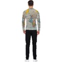 Vintage World Map Men s Long Sleeve Rash Guard View2