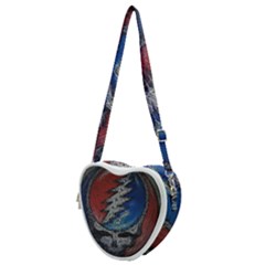 Grateful Dead Logo Heart Shoulder Bag by Cowasu