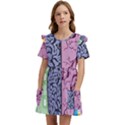 Brain-heart-balance-emotion Kids  Frilly Sleeves Pocket Dress View1