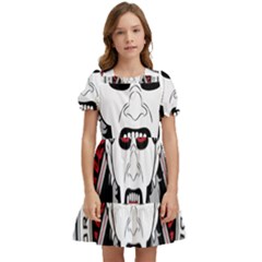 Krampus Kids  Puff Sleeved Dress by Cowasu