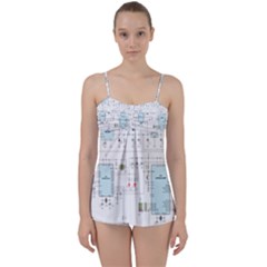 Circuits-electronics-atmel Babydoll Tankini Top by Cowasu