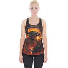 Dragon Fire Fantasy Art Piece Up Tank Top by Cowasu