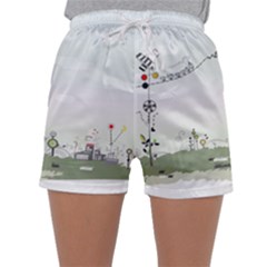 Abstract-background-children Sleepwear Shorts by Cowasu