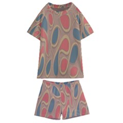 Background-abstract-non-seamless Kids  Swim T-shirt And Shorts Set by Cowasu